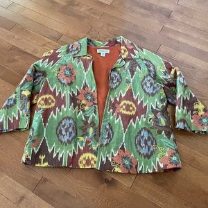 Cold water Creek Linen Blend Jacket, size petite small